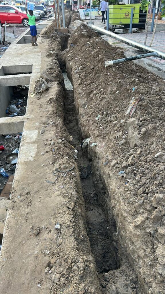 Travaux sur trancher