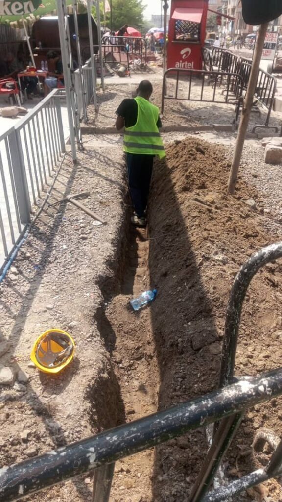 Travaux sur trancher